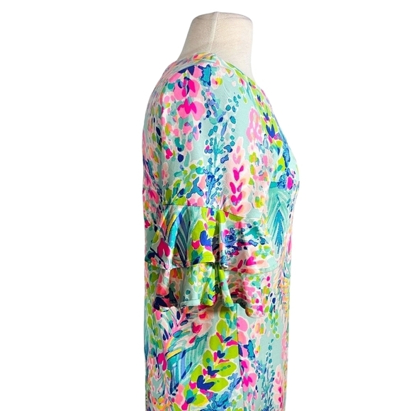 Lilly Pulitzer Catch the Wave Lula Ruffle Sheath Dress - Picture 9 of 12
